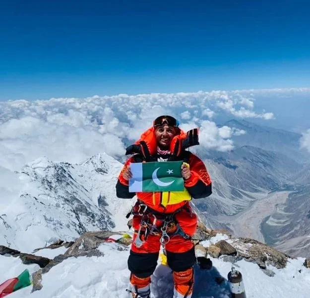 Samina Baig on the summit